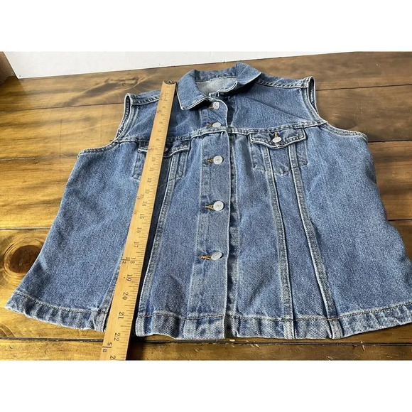Levis Sleeveless Trucker/Vest Red Tab Denim Jean - Made in USA - Medium - Picture 4 of 9